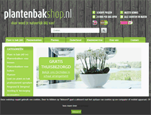 Tablet Screenshot of plantenbakshop.nl